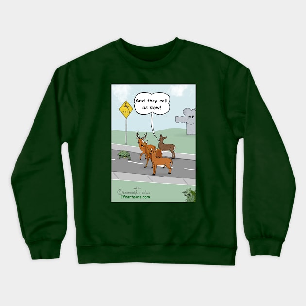 Sign Language Crewneck Sweatshirt by Enormously Funny Cartoons